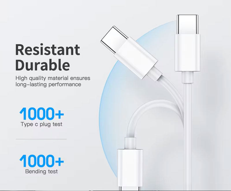 High Quality Fast Charging 60w 100w Type C to Type C PD Data Charger Cable