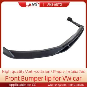 Quality Bright Black Carbon Fiber Front Lip , Volkswagen CC Car Front Splitter wholesale