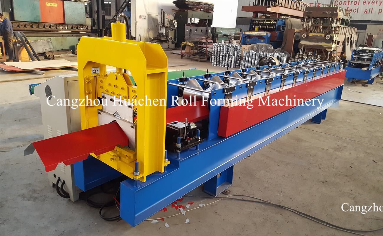 ISO Ridge Cap Roll Forming Machine GI Colored Steel Ridge Sheet Rolling Machine