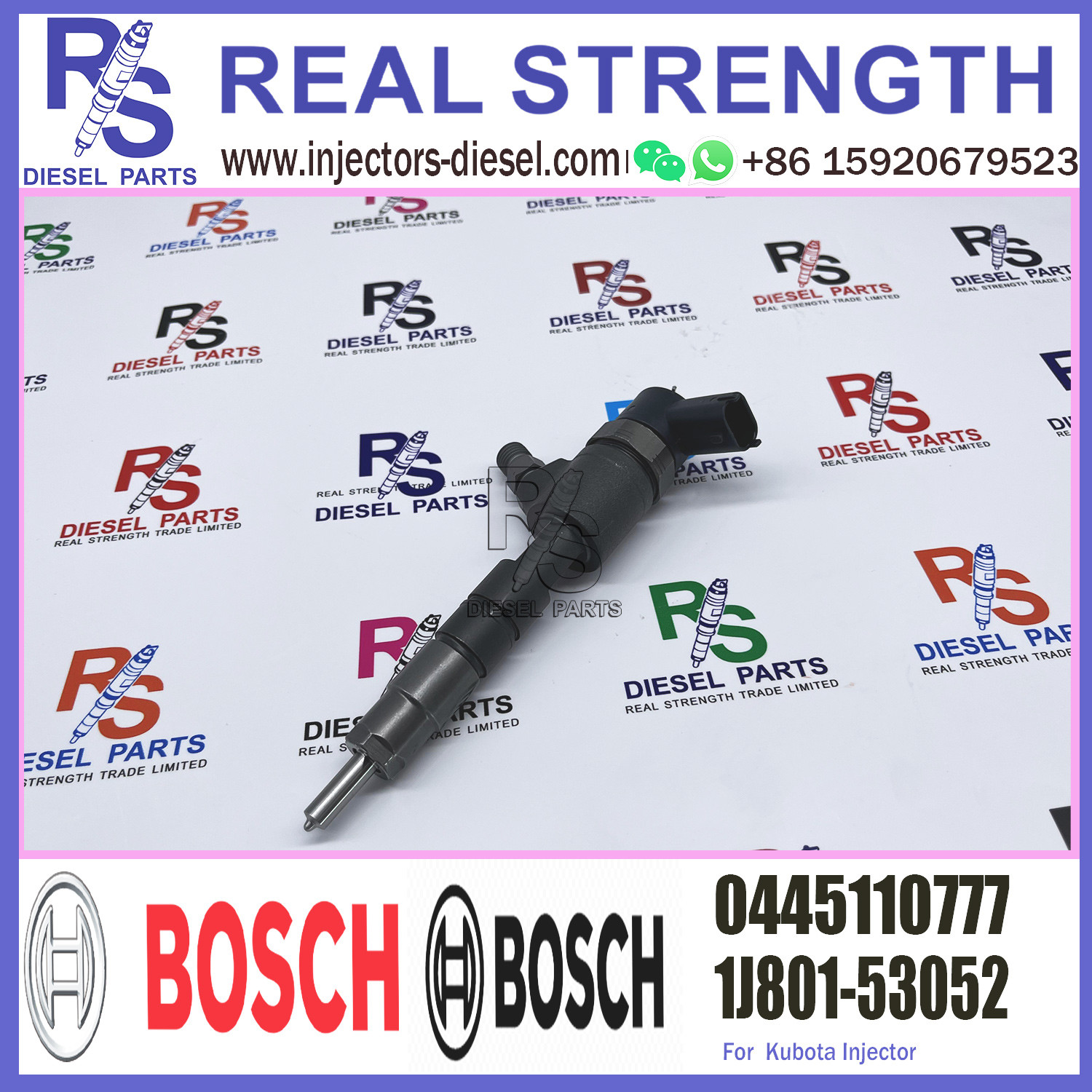 New Diesel Common Rail Fuel Injector 0445110777 0445110776 1112010-E4115 for Diesel Engine