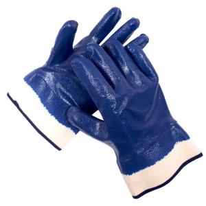 Quality Durable Versatile Chemical Resistant Gloves Blue Nitrile Coated Gloves wholesale