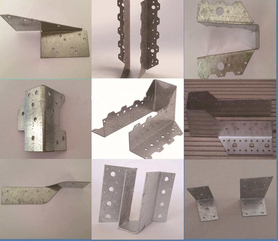 4mm Galvanised Shape Stamping Parts Post Fence Foot Anchors for Fixing and Connecting