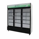 Three Door Vertical Glass Door Display Freezer 1138L