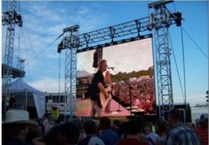 Quality LED Outdoor Screen Hire for Stage , Commercial P10 P16 P8 Rent Video Wall Displays wholesale