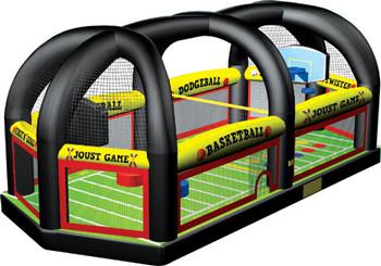 Popular Inflatable All in One Sports Arena Rental , Inflatable football joust