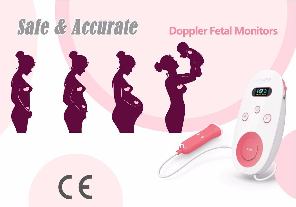 Pregnancy Portable Ultrasound Machine Pocket Fetal Heart Rate Detector OEM