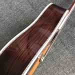 41 Inch AAAA All Solid Wood Abalone Binding Solid Rosewood Back Side Acoustic