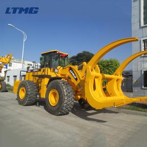 Quality 2200r / Min Hydraulic Wheel Loader Log Grapple Loader 15 Ton In Lumber Mill wholesale