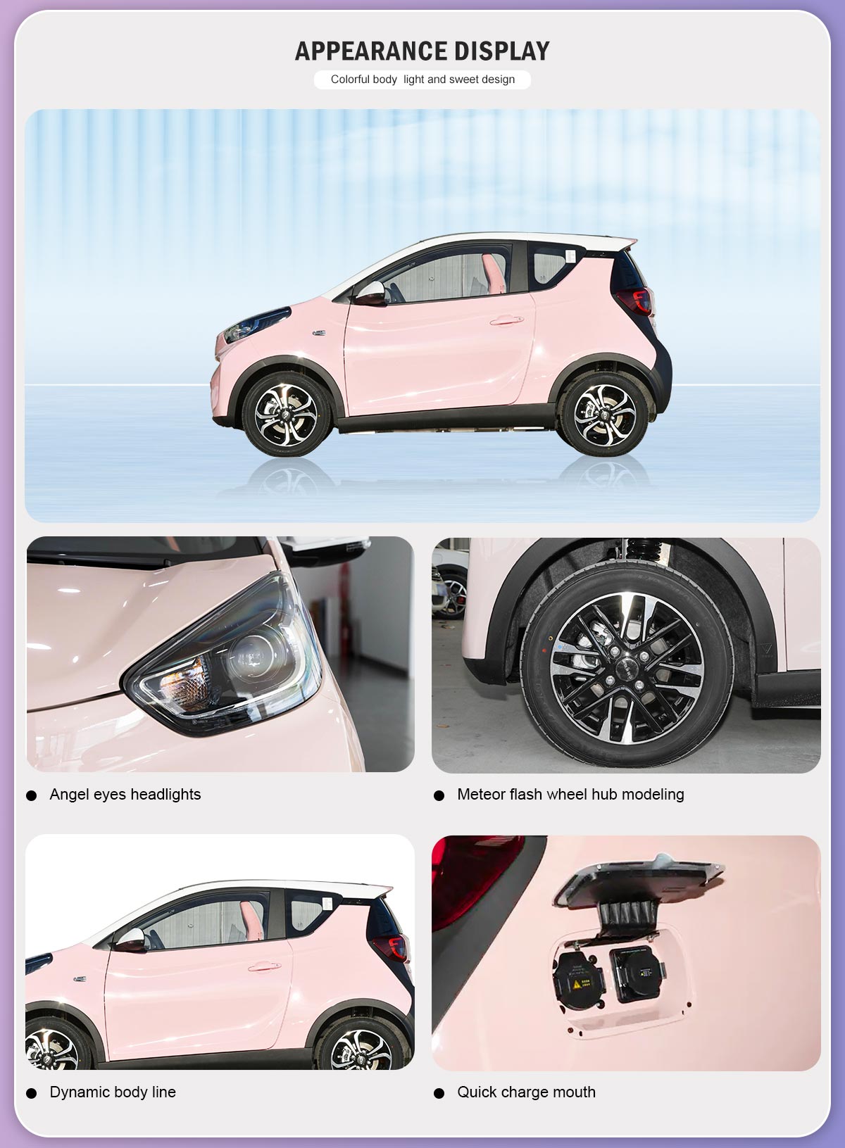 Electric Motor Vehicle Hot 2023 2024 Chery Small Ant Mini Auto 55KW 408KM LHD Battery type Lithium Battery