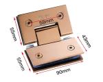 Long Lasting Stainless Steel Shower Hinge Thickened Wear Resistance