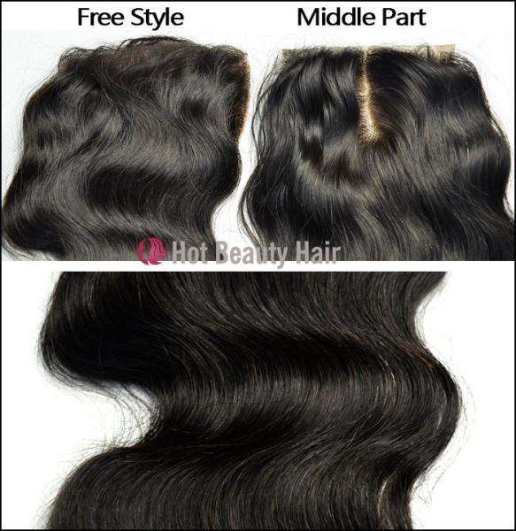 12" Brazilian Lace Silk Base Top Closure Human Hair Brown No Shedding