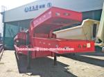 50T / 60T Heavy Duty Semi Trailers 3 Axles Low Bed , FUWA Brand Axle 13T