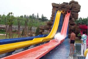 Quality Swimming Pool Fiberglass Water Park Slide For Adult High Safety wholesale