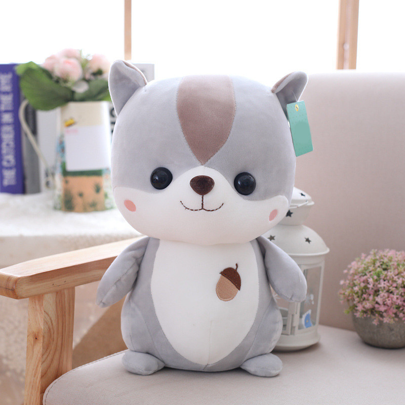 OEM Children'S Squirrel Plush Toy 25cm With Polypropylene Cotton Filled