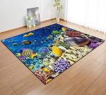 Living room large carpet, bedroom floor mat, scenic, artistic, cute, non slip
