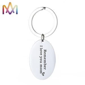 Quality Lead Free Hypoallergenic 304 Stainless Steel Message Keychain wholesale