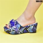 Beautiful Mature Italian Shoes for Lovely Lady Dress Pu Women Summer Shoes Shoes