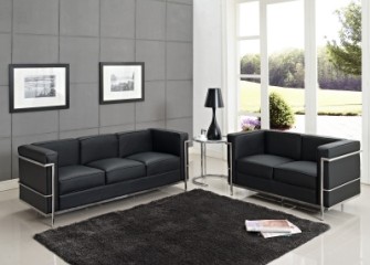 Modern Classic Design Office Hotel Living Room Sofas Set Accent Tub Chair Furniture Stainless Steel PU Leather