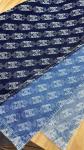 12oz Cotton Blue Patterned Stretch Denim Fabric For Pants Jeans 71inch
