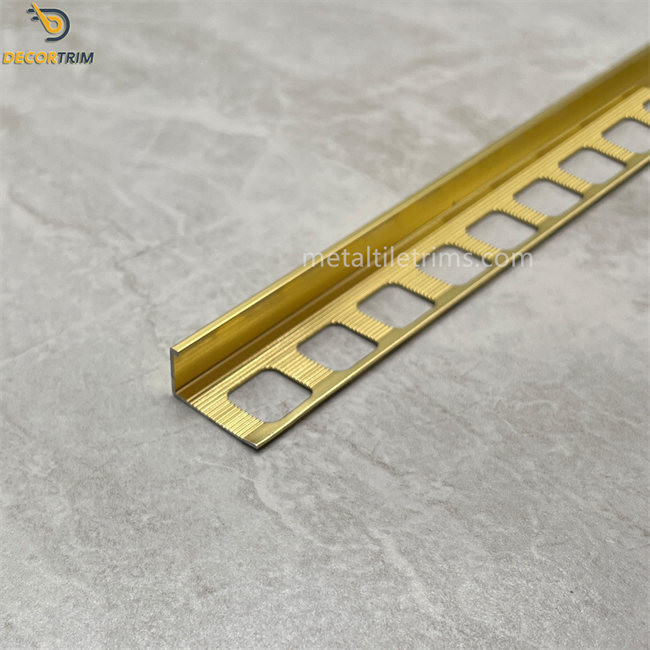 L Shaped Customizing Metal Tile Trims Tile Profile Aluminium