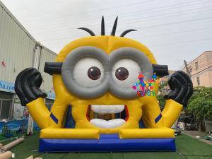Quality 5x5m Inflatable Castle Bouncy Slide Jump Bounce House For Kids And Adults wholesale