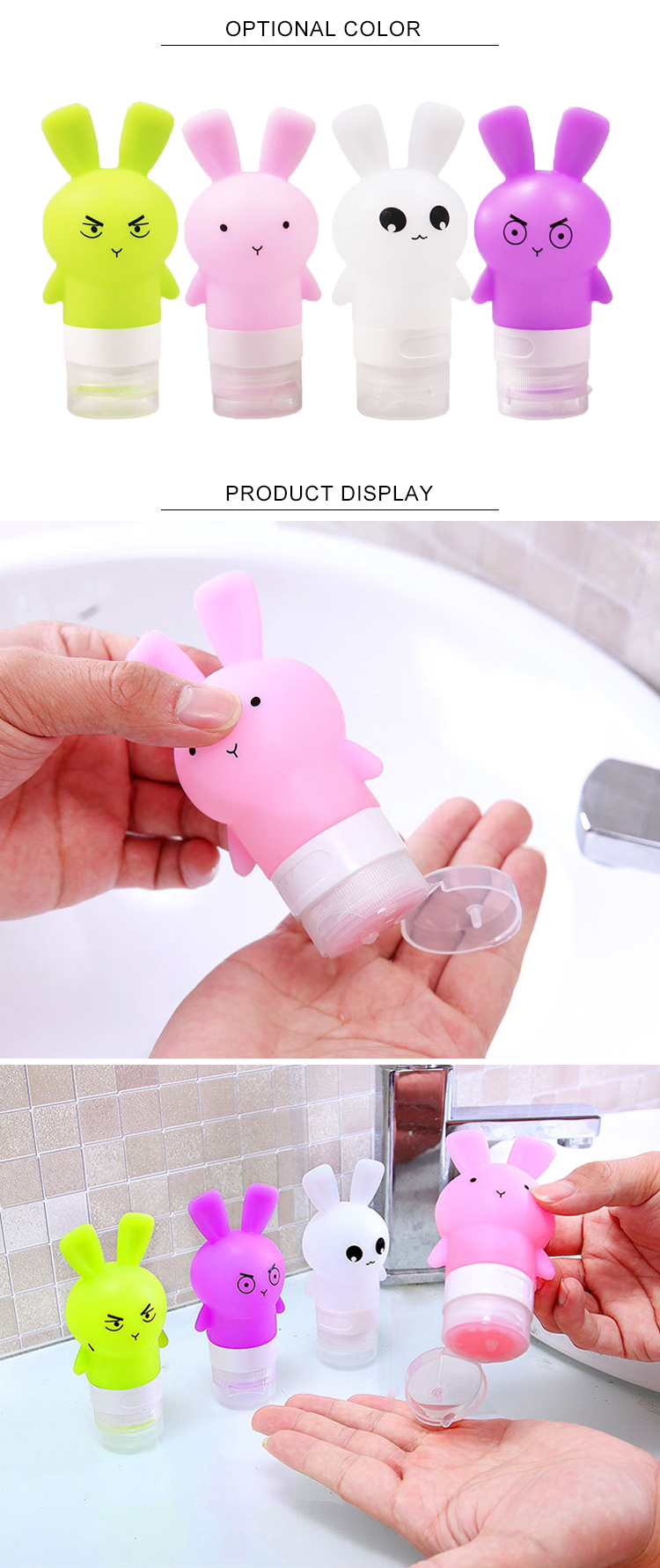 75ML Silicone Travel Bottles