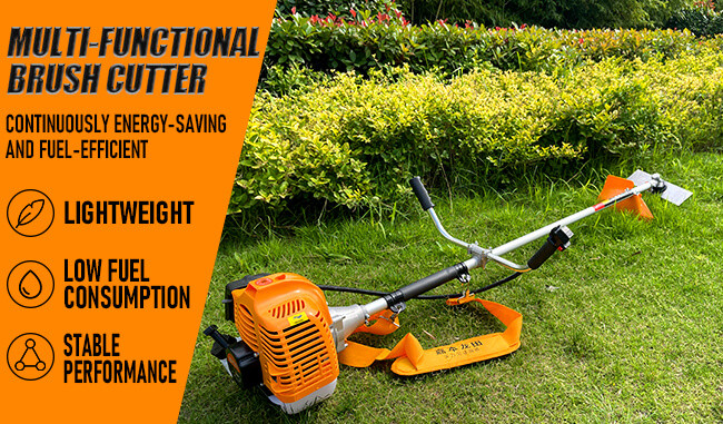 Sidepack Heavy Duty Brush Cutter 52cc Grass Cutter Machine Gasoline Grass Trimmer