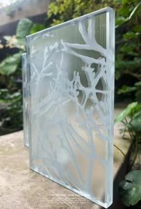 Quality Acid Etched Frost Art Tempered Glass SGCC OEM Ultra Clear wholesale