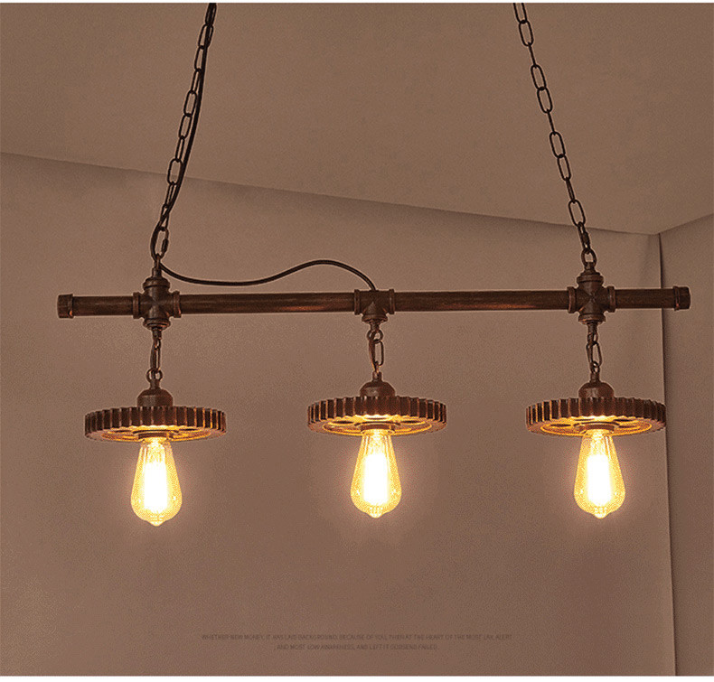 Retro Industrial Style Chandelier Creative Restaurant Iron Lamp Bar Clothing Shop light(WH-VP-232)