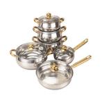 Multifunction Cookware Set 12 pcs Cookware Cook Pot Stainless Steel Cooking Pot