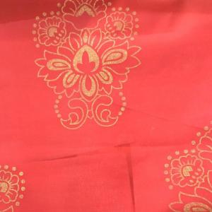 Quality W210cm Polyester Mattress Fabric , 70g/M2 Red Ticking Fabric wholesale