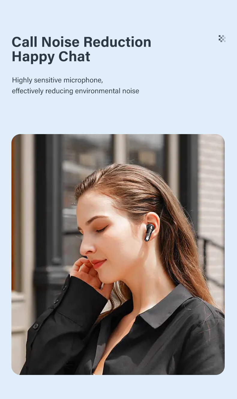 Sports and Gaming Noise Cancelling True Wireless Earbuds with Type C Charging