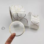 Hot Stamp Foil Stamped Sticker Notary Seal label Sticker Anti Counterfeit