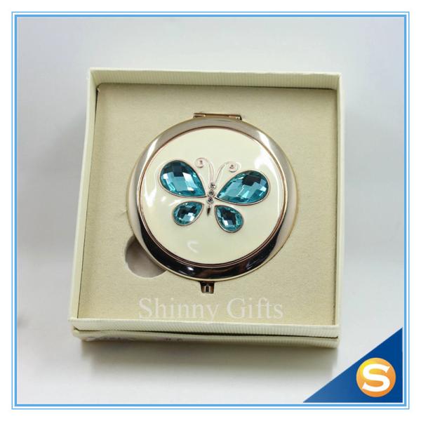 Shinny Gifts Fashionable Fancy Butterfly Design Folding Double Sides Metal