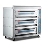 Electric Pizza Baking Oven 3 Deck 6 Trays 380V 50Hz 19.8KW