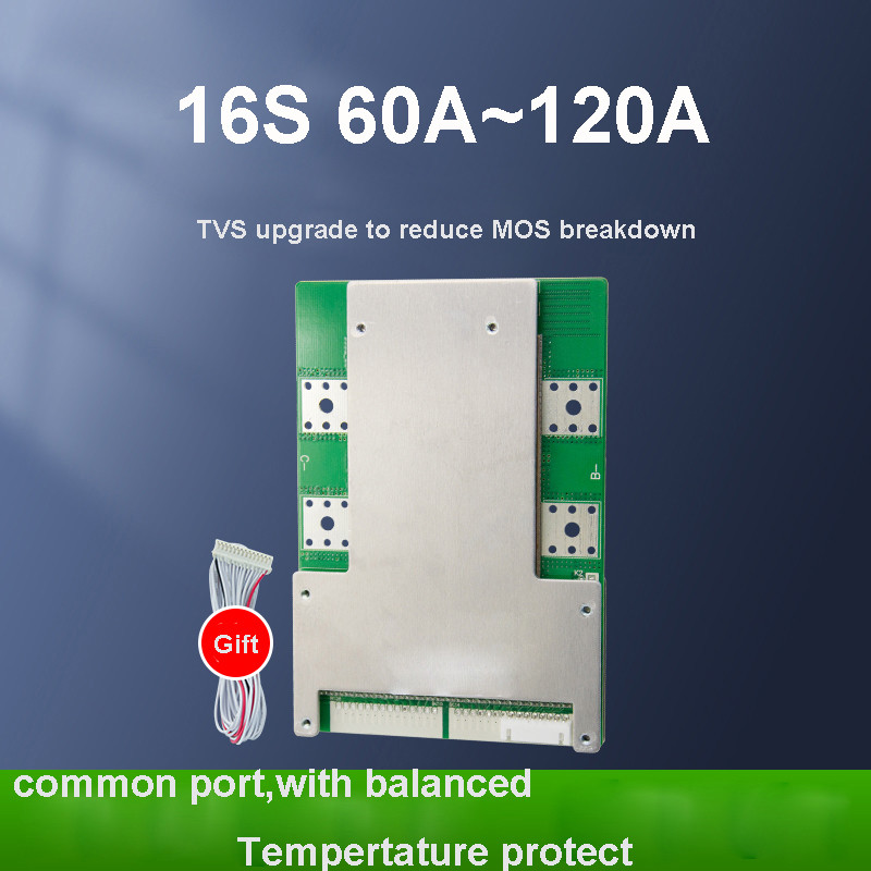 100A 120A 80A Common Port BMS 60v 16S 17s 48v FR-4 Material