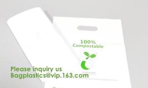 Quality Eco friendly EN13432 Ok home compost certified 100% biodegradable compostable plastic T-shirt vest bag for shopping wholesale