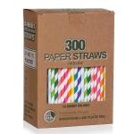 Dishes Water Drinks Tableware 10mm Cutlery Biodegradable Paper Straws