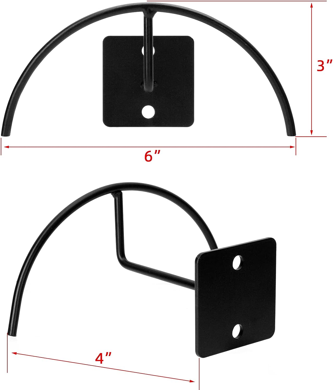 5mm Shelf Thickness Metal Helmet Holder Rack for Wall Mounting Helmet Display Hanger