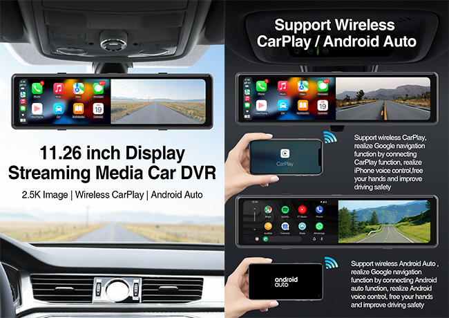 11.26 Inch Car Dash Cam Car DVR Camera Auto Digital Video Recorder Camcorder