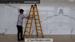 Quality A Type 1.37m 2X5 Fiberglass Telescopic Ladder wholesale