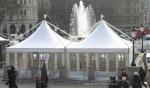 High Peak Beach Gazebo Tent for Parties, White Outdoor Gazebo Canpoy Marquee for