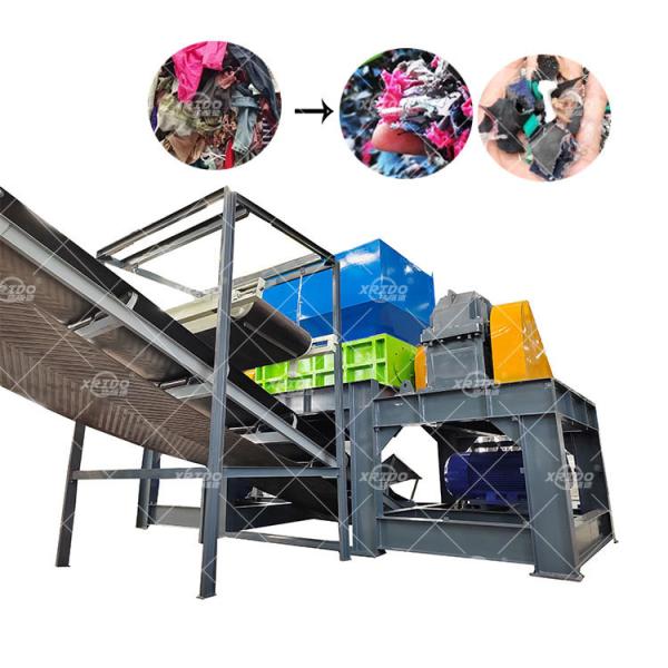 Heavy Duty Waste Clothes Textile Shredder Machine for Shredding Fabric Waste