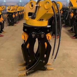 Quality 5.0CBM Hardened Steel Hydraulic Excavator Grab Hydraulic Grapple Rotatory Grab wholesale