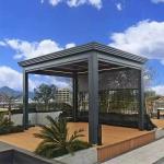 Luxury Pergola Aluminum Louvered Pergola Modern Adjustable Louvered Hardtop