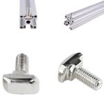 Silver M8x16 M8x20 Tee Slot Bolts 3030 Aluminum Extrusion Parts