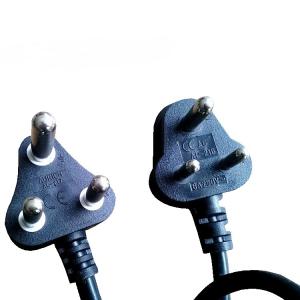 Quality AC power cords with 6amp Indian plug, 16amp Indian plug, South Africa power cord wholesale