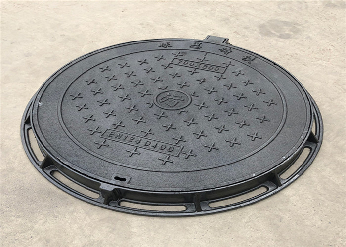 High Strength Ductile Iron Manhole Cover Grey Black Color Eco Friendly