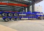ISO CCC SGS Semi Lowbed Trailer 30t 100t 3 Axle Low Bed Trailer
