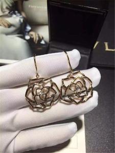 Quality Pia Get Diamonds Of Hollow Rose Earring 18kt Gold With White Gold Or Yellow Gold Or Pink Gold wholesale